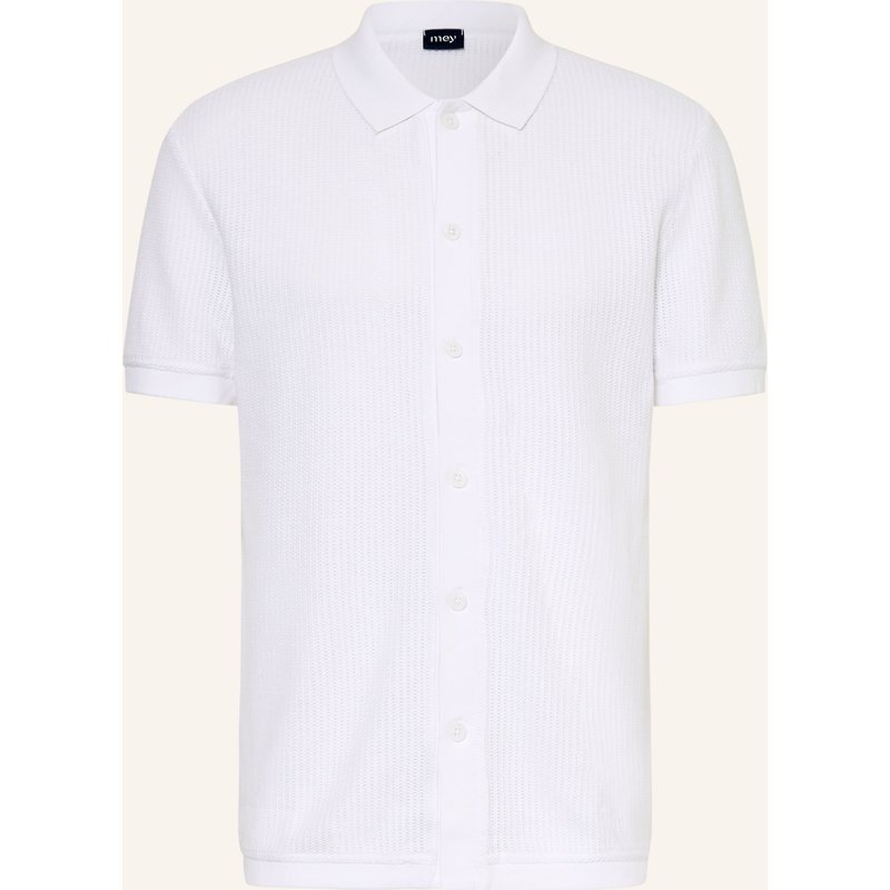 Mey Schlafshirt Serie Knitted Rhapsody weiss
