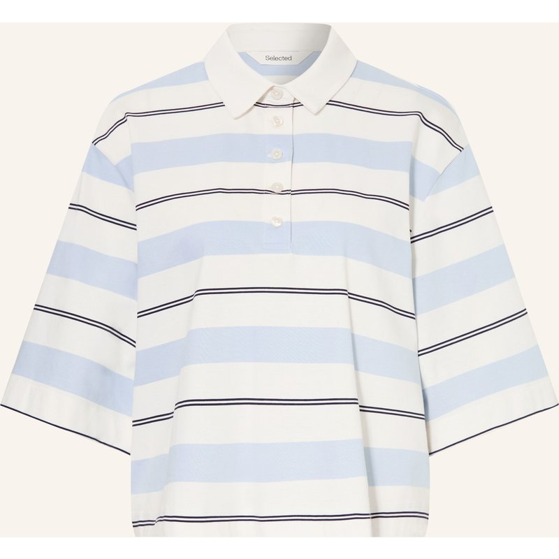 Selected Jersey-Poloshirt blau