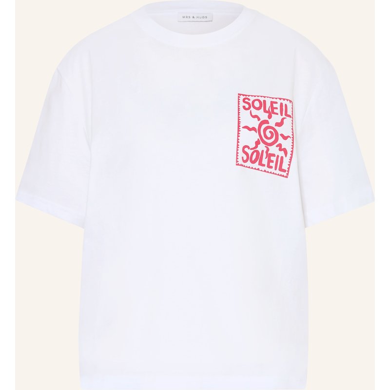 Mrs & Hugs T-Shirt weiss