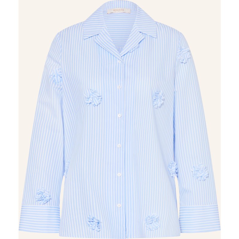 Herzens Bluse blau