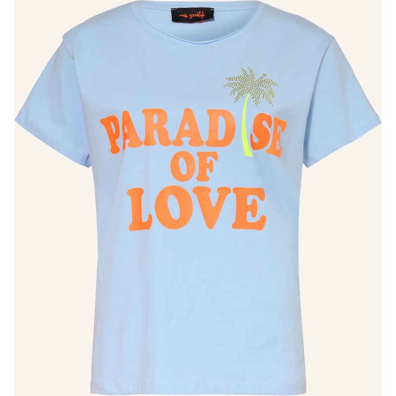 Miss Goodlife T-Shirt Mit Schmucksteinen blau
