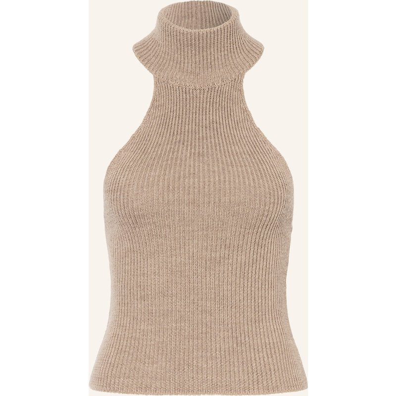 By Aylin Koenig Stricktop Mae Aus Merinowolle beige