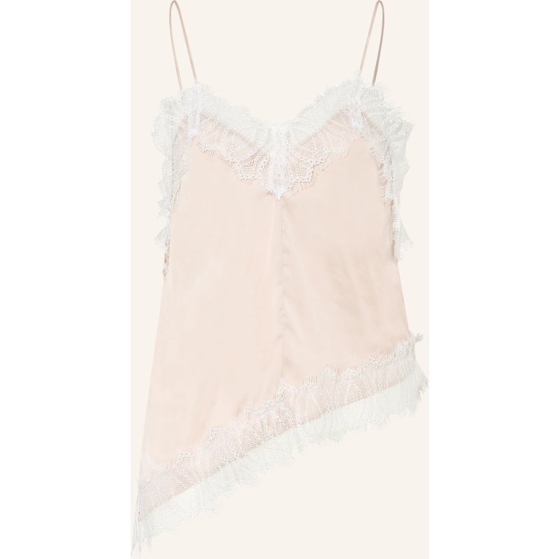 Luisa Cerano Blusentop Mit Spitze rosa