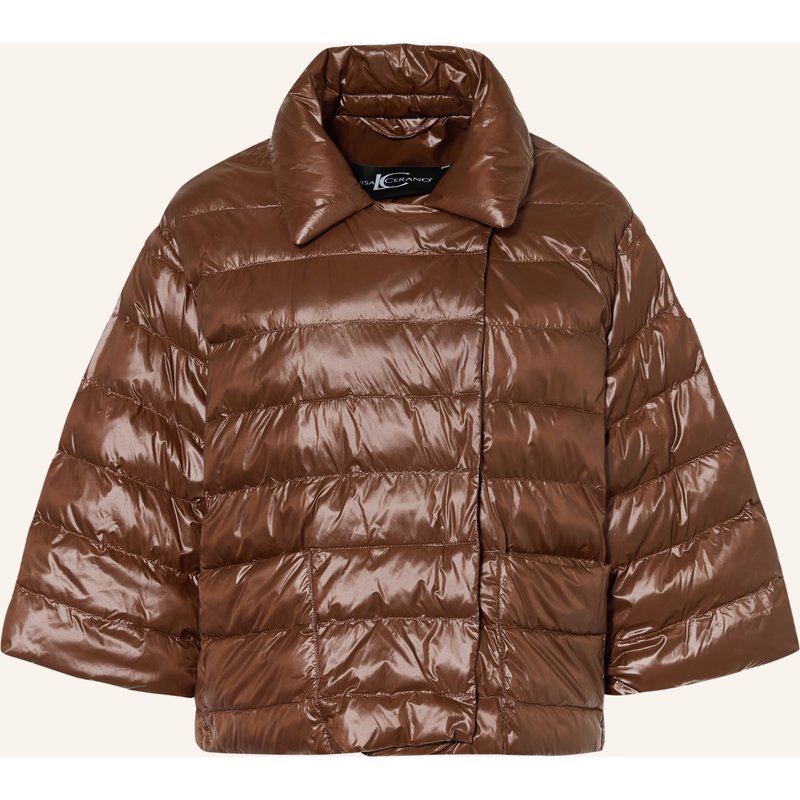 Luisa Cerano Steppjacke Mit 3/4-Arm braun