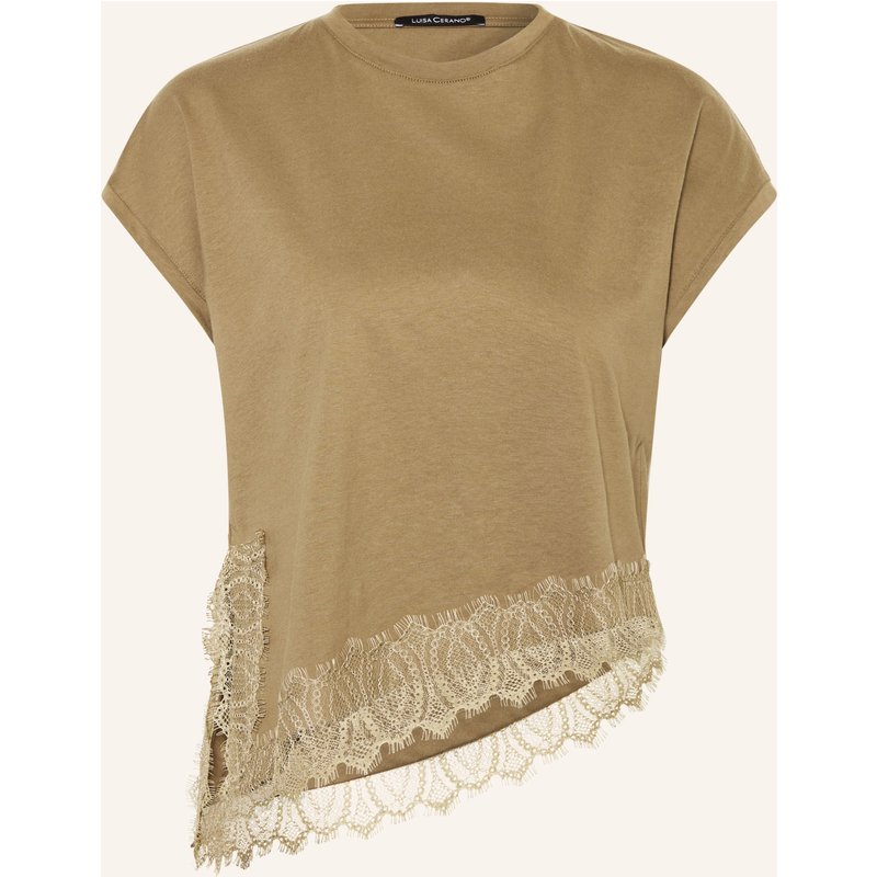 Luisa Cerano T-Shirt Mit Spitze gruen