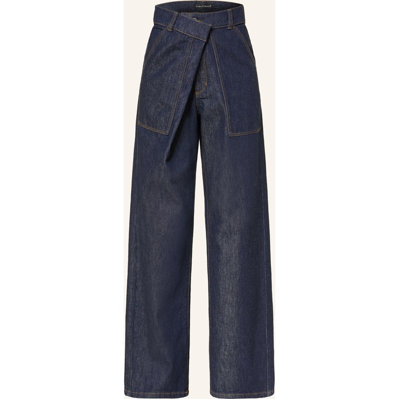 Luisa Cerano Wide Leg Jeans blau