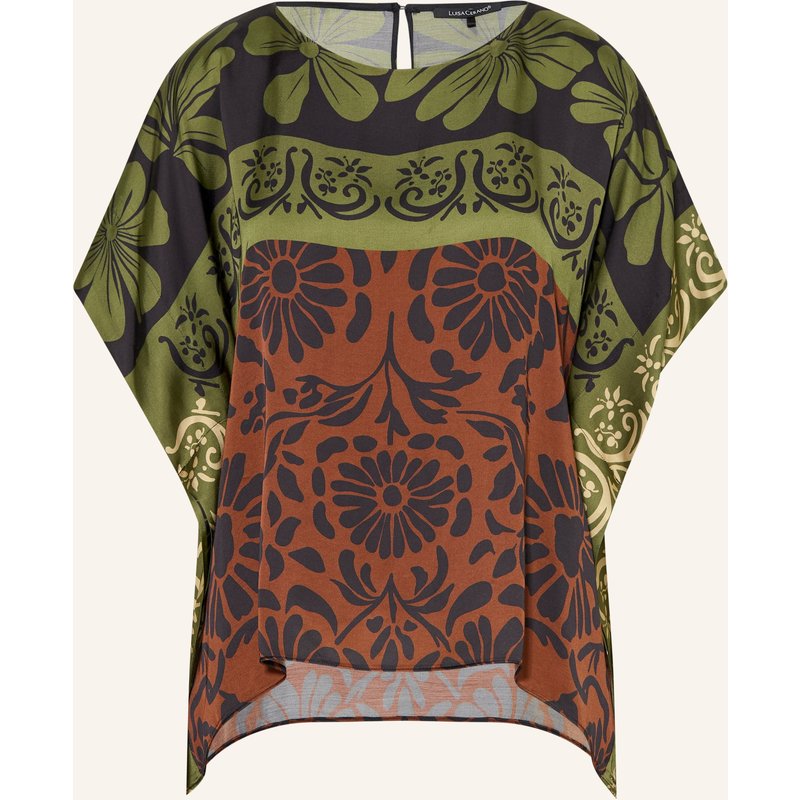Luisa Cerano Blusenshirt Aus Satin gruen