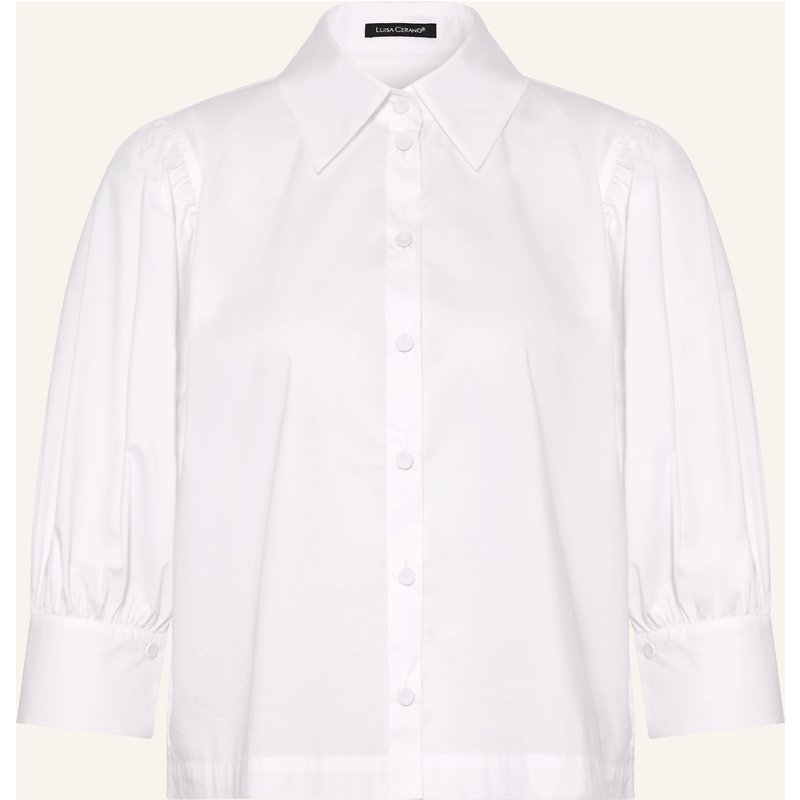Luisa Cerano Hemdbluse Mit 3/4-Arm weiss