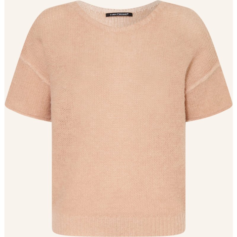Luisa Cerano Strickshirt Mit Alpaka rosa