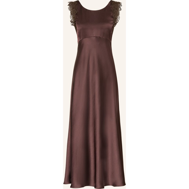Luisa Cerano Abendkleid Mit Spitze braun