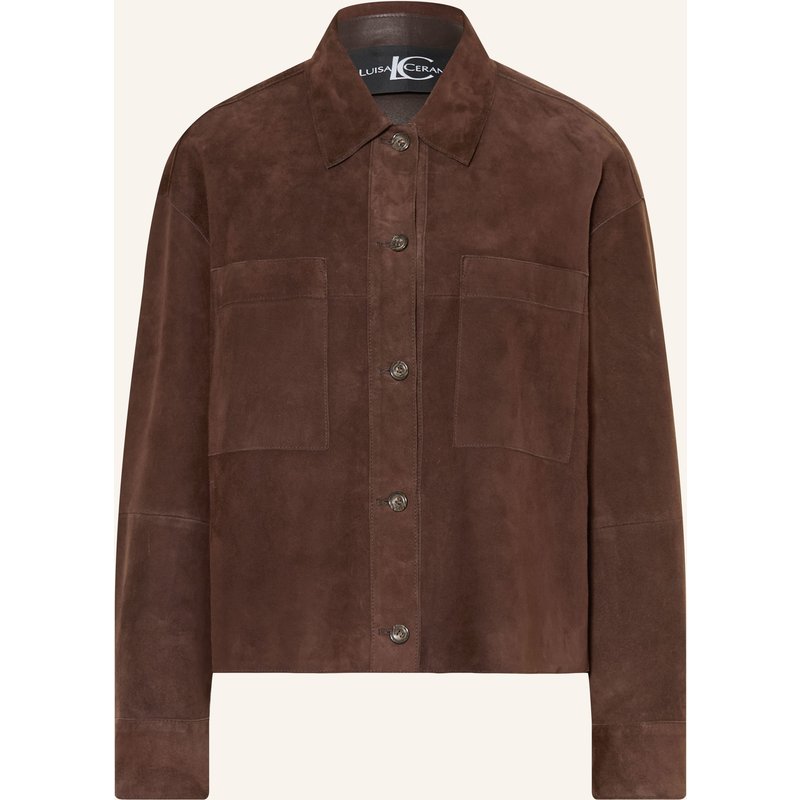 Luisa Cerano Lederjacke braun