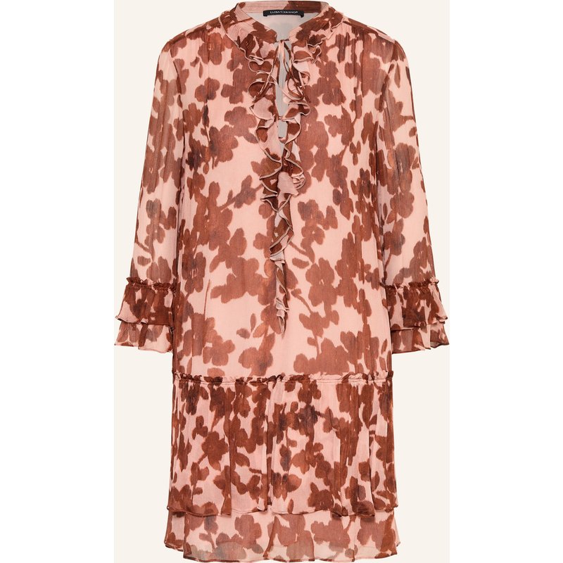 Luisa Cerano Kleid Mit Volants rosa