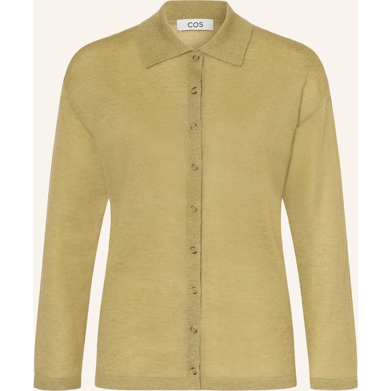 Cos Strickjacke Mit Mohair gruen