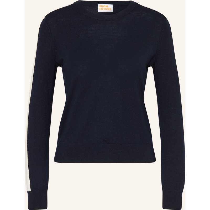 From Future Pullover Aus Merinowolle blau