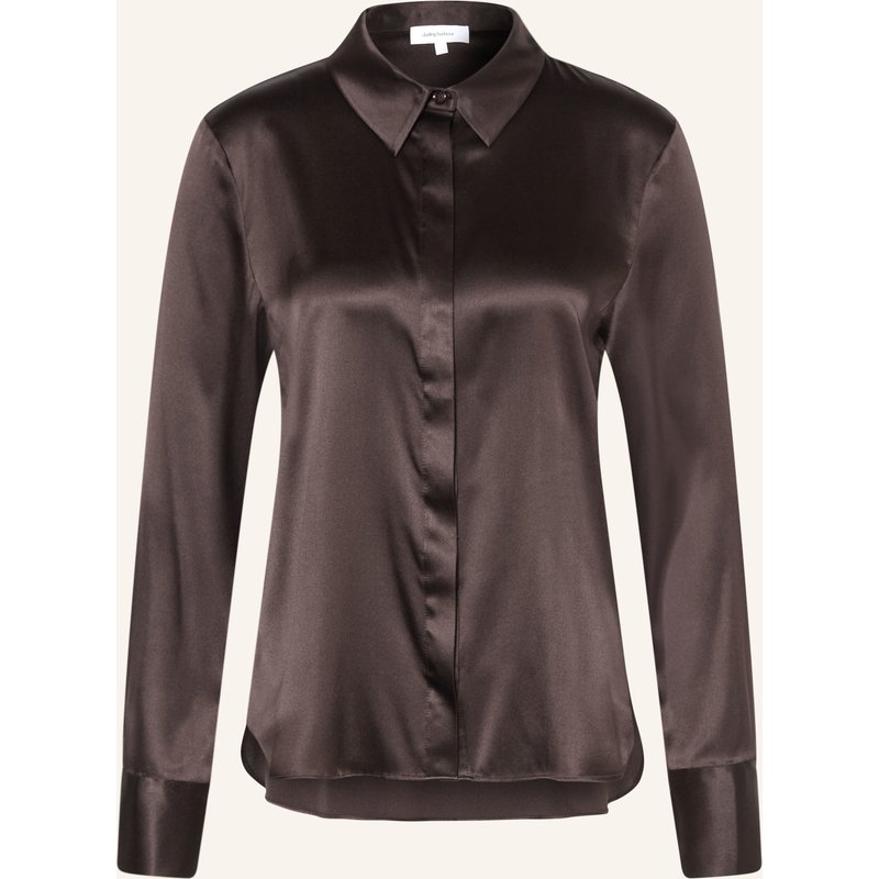Darling Harbour Hemdbluse Aus Seide braun