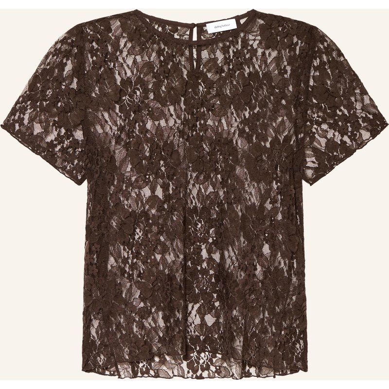 Darling Harbour Blusenshirt Aus Spitze braun