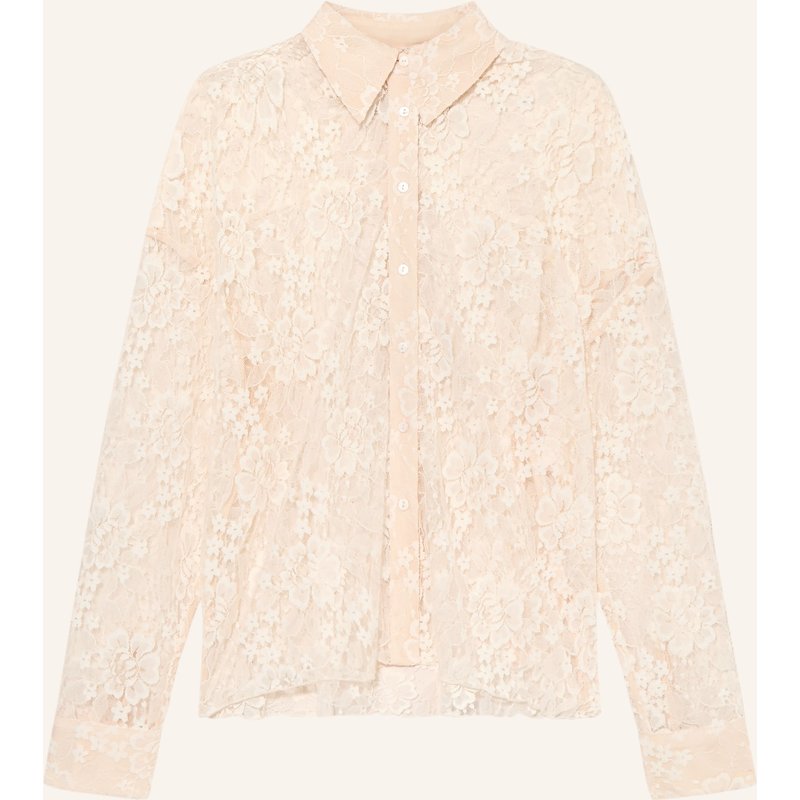 Darling Harbour Hemdbluse Aus Spitze beige