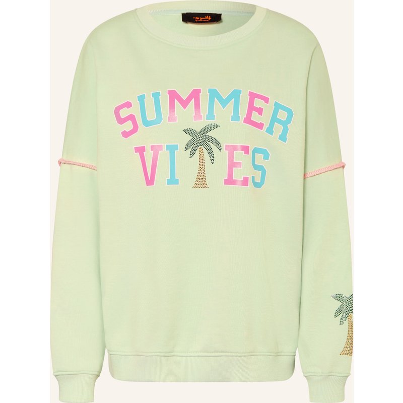 Miss Goodlife Sweatshirt Mit Schmucksteinen gruen