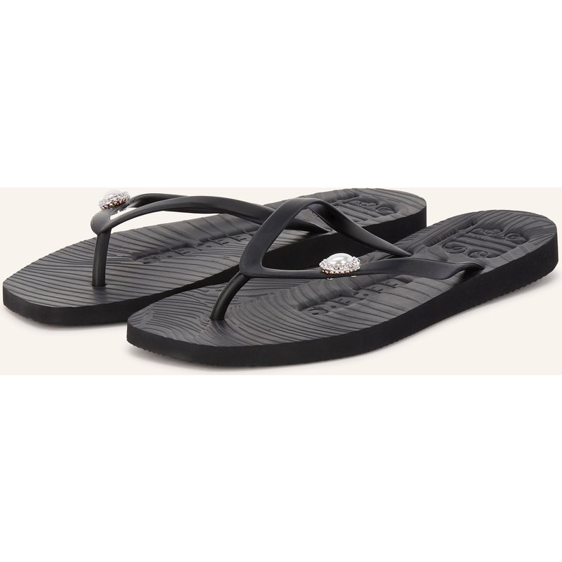 Sleepers Zehentrenner Pearl Marseille Mit Schmucksteinen schwarz