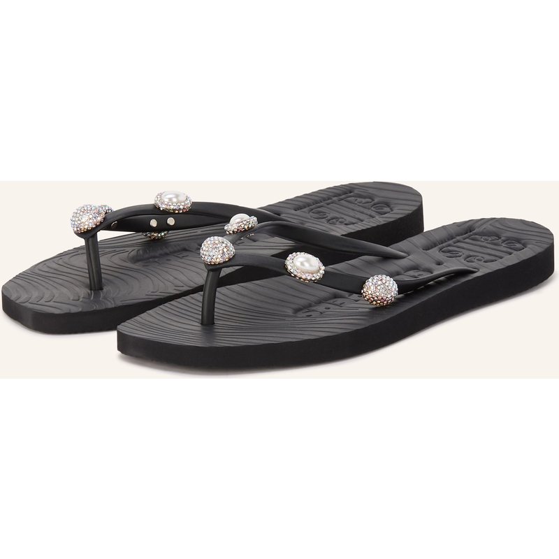 Sleepers Zehentrenner Pearl Ibiza Mit Schmucksteinen schwarz