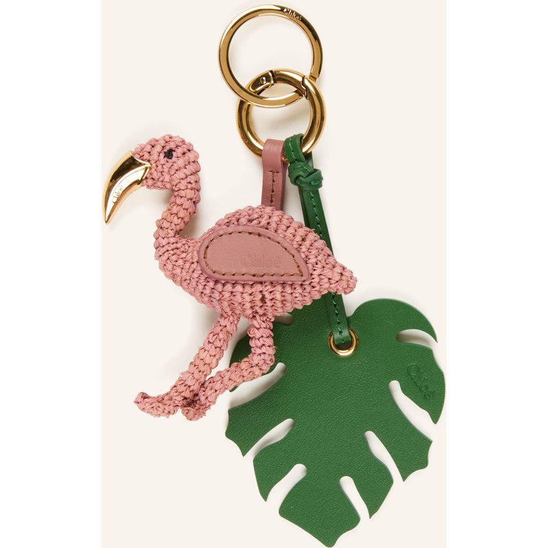 Chloé Taschenanhänger Flamingo rosa