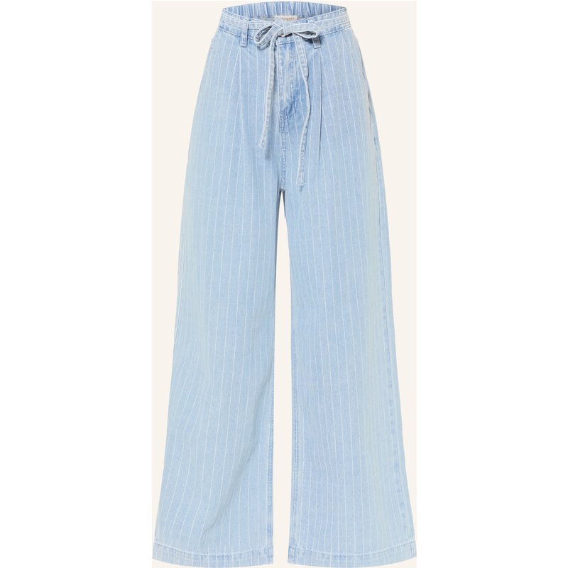 Grace & Mila Wide Leg Jeans Pompon blau