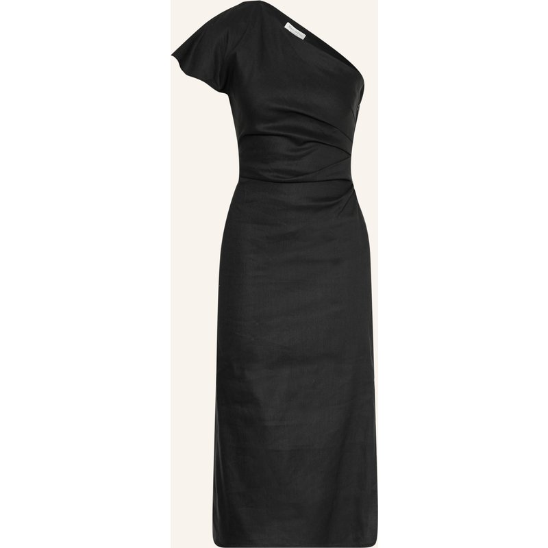 Marc O'polo One-Shoulder-Kleid Mit Leinen schwarz