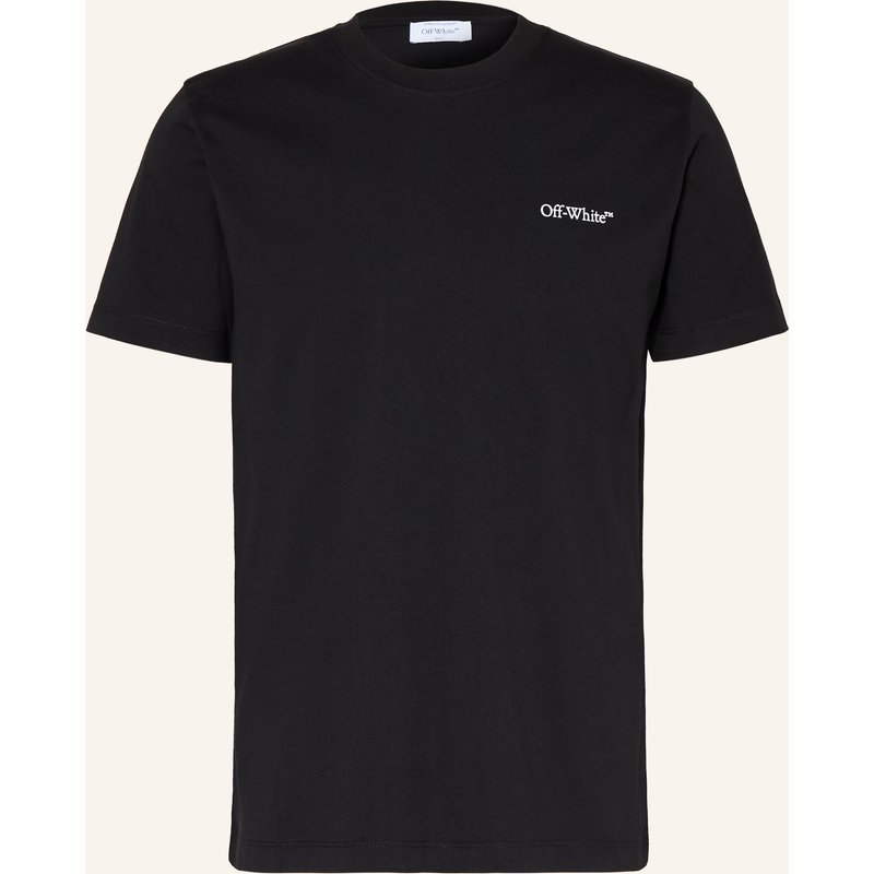 Off-White T-Shirt schwarz