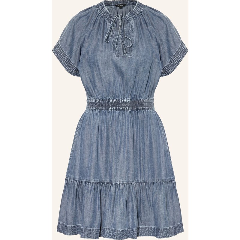 Rails Kleid Corvera In Jeansoptik Mit Rüschen blau