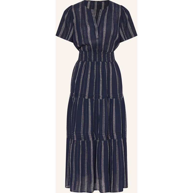 Rails Kleid Cannes Mit Leinen blau