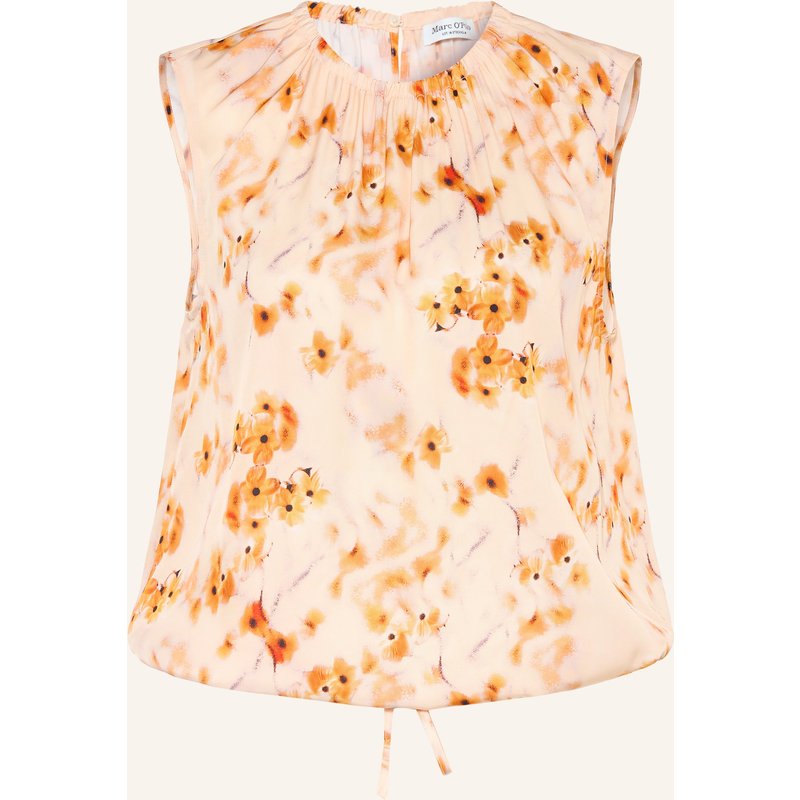 Marc O'polo Blusentop Aus Satin orange