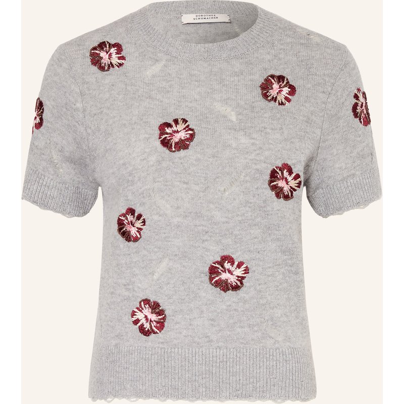 Dorothee Schumacher Strickshirt Blooming Statements Mit Cashmere rot
