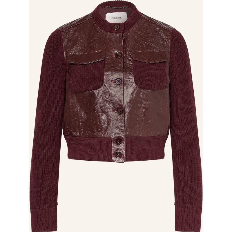 Dorothee Schumacher Jacke It S A Match Im Materialmix rot