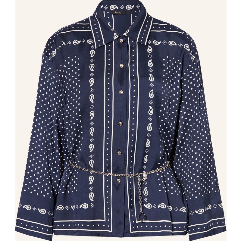 Maje Hemdbluse blau