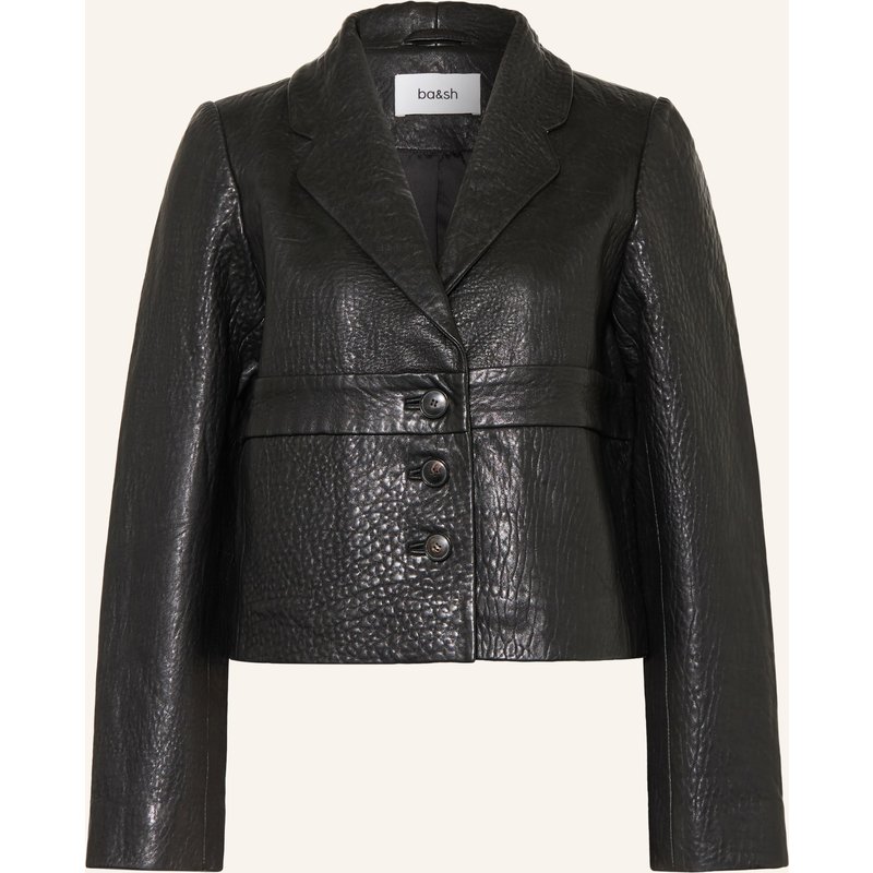 Ba&Sh Lederjacke Borfeo schwarz