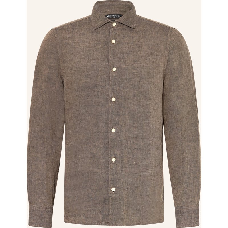 Marc O'polo Leinenhemd Slim Fit blau