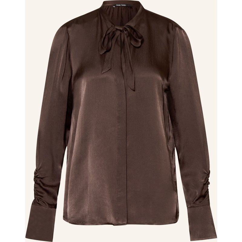 Marc Aurel Schluppenbluse braun