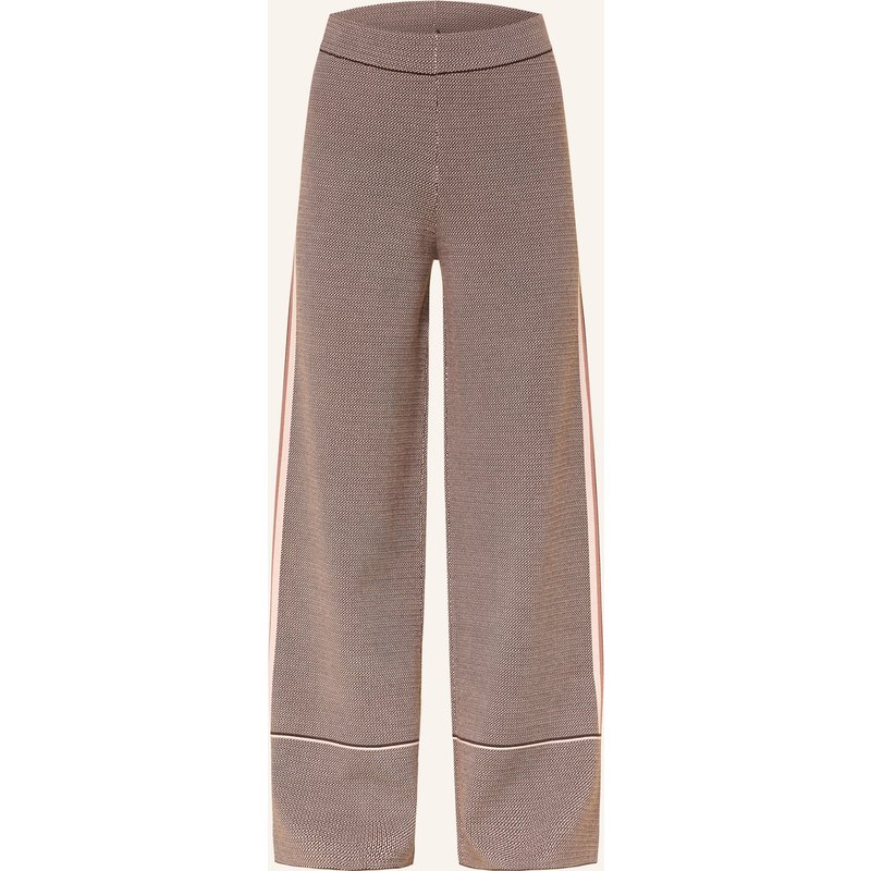 Marc Aurel Strickhose Mit Galonstreifen braun