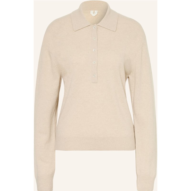 Arket Strick-Poloshirt Cleo Aus Cashmere weiss