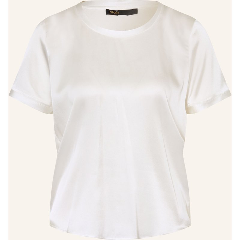 Maje Blusenshirt Aus Seide weiss