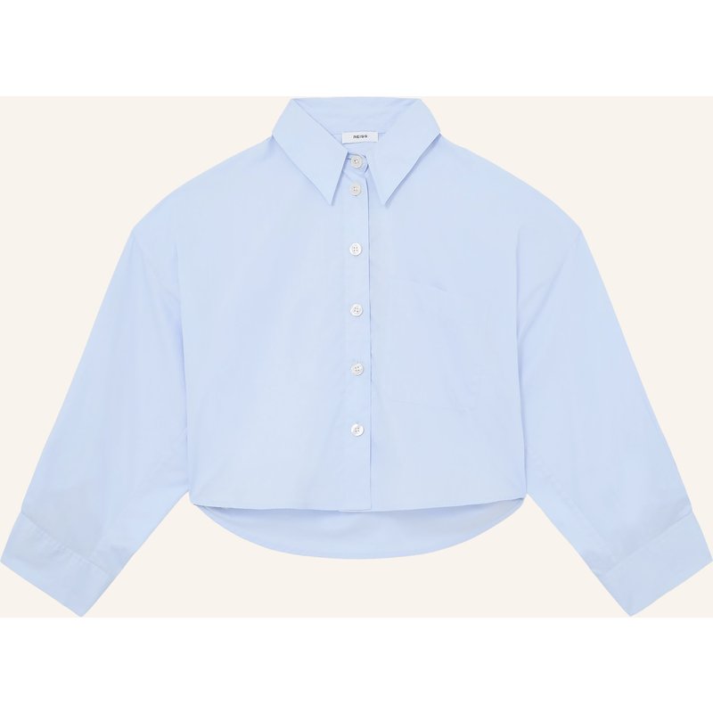 Reiss Hemdbluse Solenge Mit 3/4-Arm blau