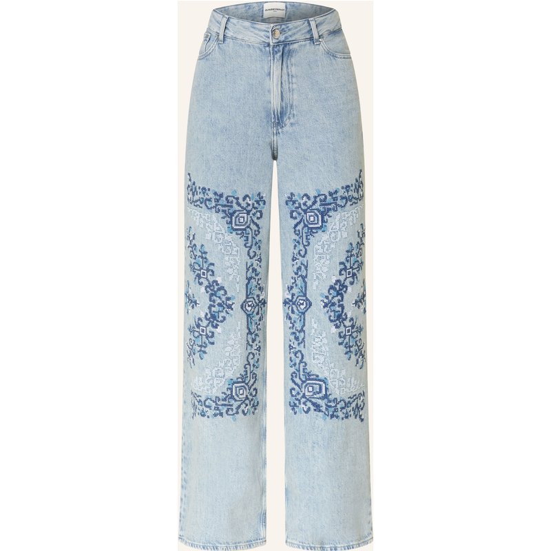 Claudie Pierlot Wide Leg Jeans blau