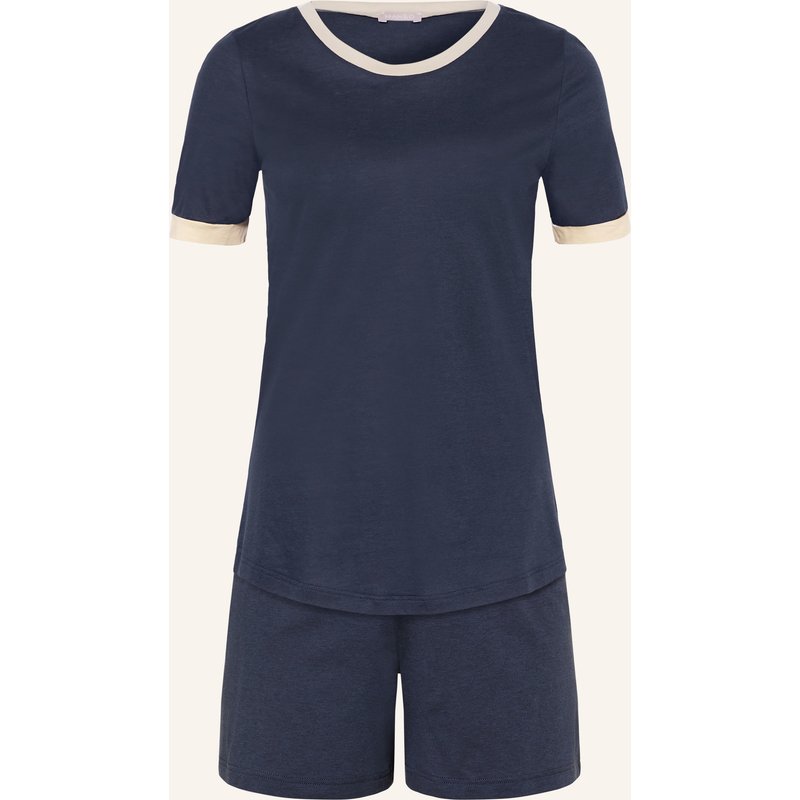 Hanro Shorty-Schlafanzug Laura blau