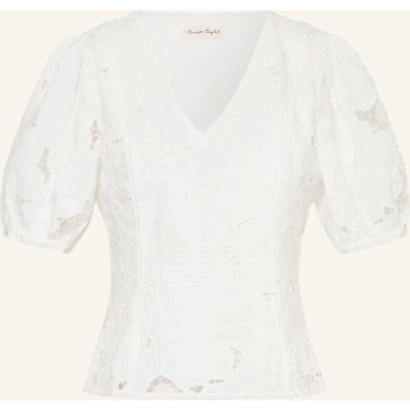 Phase Eight Blusenshirt Marina Mit Lochspitze weiss