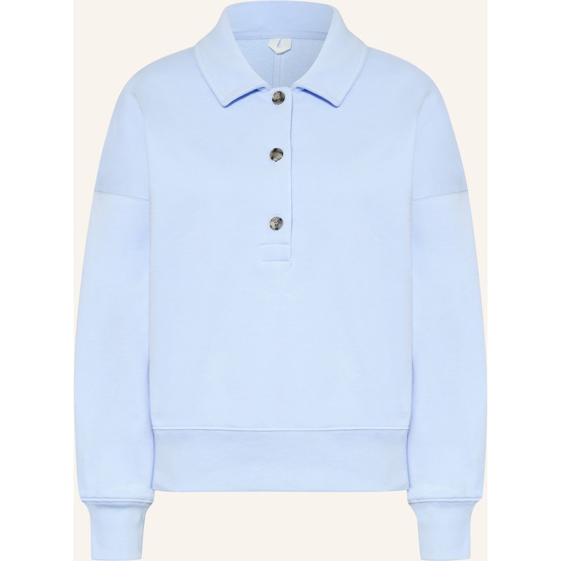 Arket Jersey-Poloshirt Flora blau