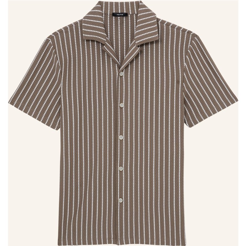 Reiss Resorthemd Percy Regular Fit braun
