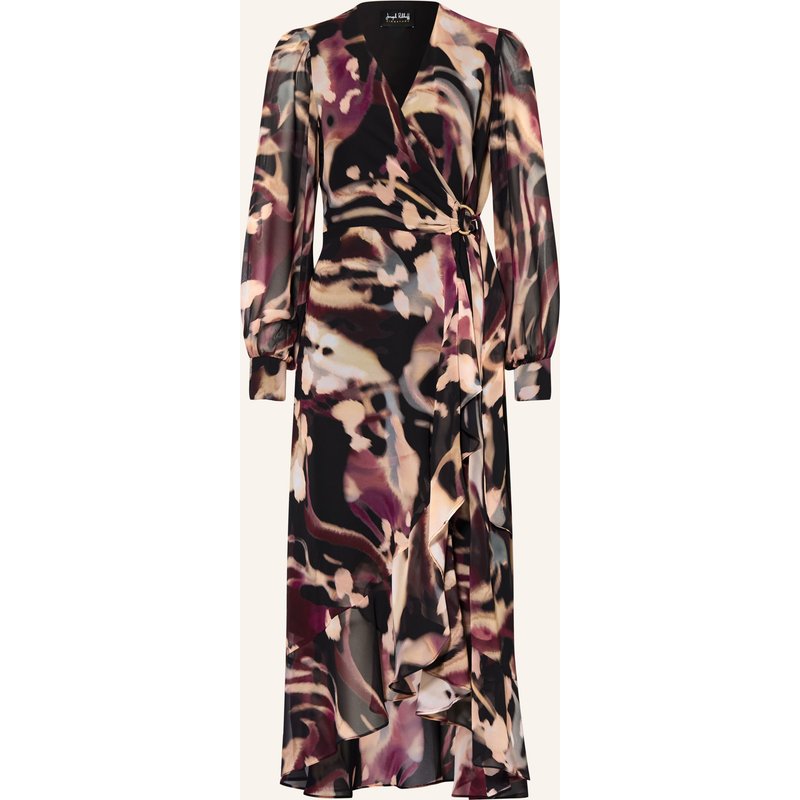 Joseph Ribkoff Signature Cocktailkleid In Wickeloptik Mit Volants schwarz