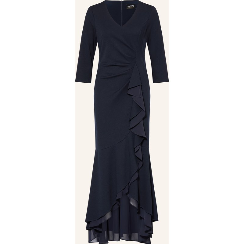 Joseph Ribkoff Signature Abendkleid Mit 3/4-Arm Und Volants blau