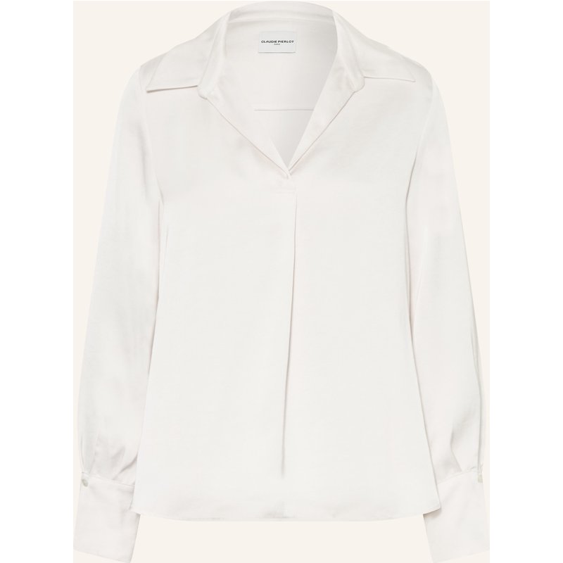 Claudie Pierlot Blusenshirt Aus Satin weiss