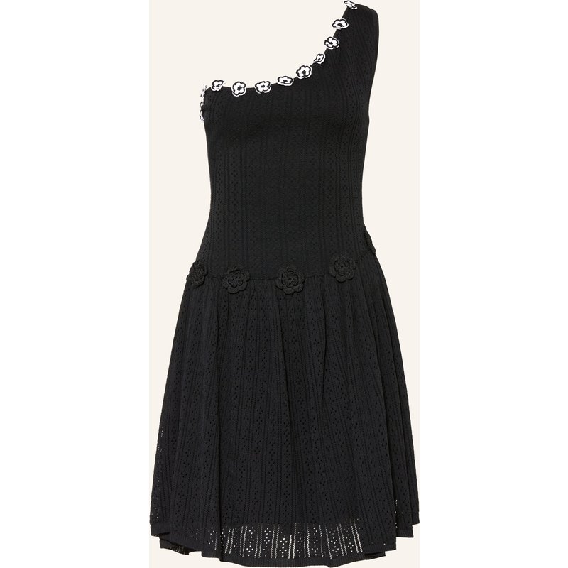 Claudie Pierlot One-Shoulder-Strickkleid schwarz